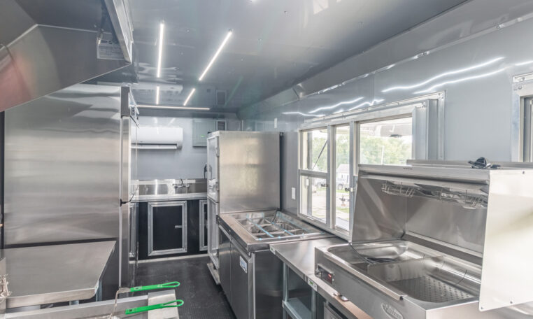 8.5×24 Fully Loaded Food Trailer – Mobile Kitchen Concession Trailer - Image 12